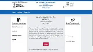 DBT BET 2022 Exam Online Registration date Extension UPDATE!!Check Soon!!