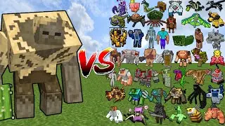 MUTANT HUSK vs 500 MOST POWERFUL MOBS