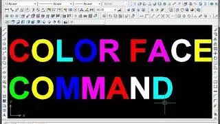 How to use color face command in AutoCAD in urdu
