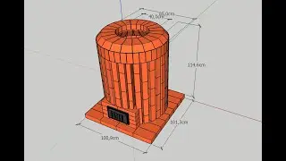 ПРОЕКТ тандыра из витебского печного кирпича (цех №1) для самостоятельного строительства
