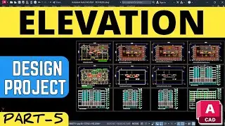 Learn Elevation Resi. Bldg. Project Design Part 5 | Auto CAD | Design Tutorial