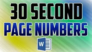 Word 2016 : How to Add Page Numbers