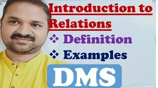 Introduction  to  Relations  in Discrete  Mathematics  || Definition || Examples || DMS || MFCS