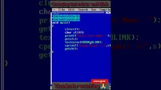 #37 Blink your text in C language | 
