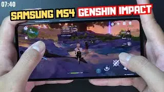 Test game Genshin Impact on Samsung Galaxy M54