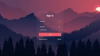 Animated Login Form HTML CSS