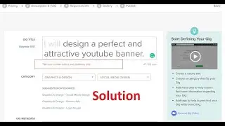 Title can content letter and number only || Fiverr Gig Problem solution bangle