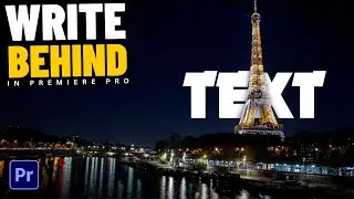 How to Add TEXT Behind OBJECTS in Adobe Premiere Pro