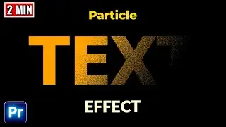 How to Create Particle DISPERSION Text Effect In Premiere Pro in 2 Minutes | Easy Way