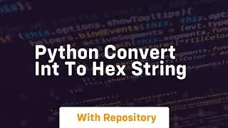 python convert int to hex string