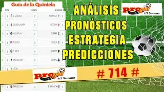 PRONOSTICOS CONCURSO PROGOL MEDIA SEMANA 714