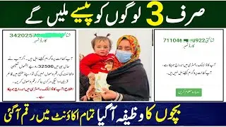 Bisp 3 Types CNIC Holders Get Payment || Bacho ka wazifa online check