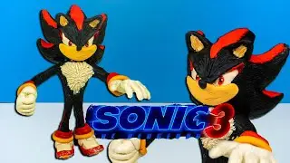 Лепим из пластилина Шедоу Соник Sonic Shadow из Соник 3 в кино 2024