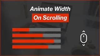 [Arabic] HTML, CSS, JavaScript Tutorials - Animate Width On Scrolling