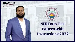 NED Entry Test Pattern With Instructions 2022