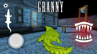 How to play as Crocodile in Granny 3! Funny moments at granny's house!