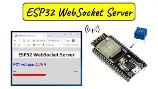 ESP32 WebSocket Server - Sending Potentiometer Voltage