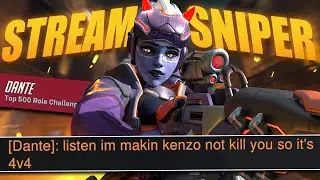 I met the Funniest Stream Sniper that tried to Spawn Kill my Widowmaker - Overwatch 2