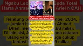 Kekayaan Ahmad Dhani vs Ariel Noah #artist#gossip#ahmaddhani#ariel #celebrity#news#shorts#fyp