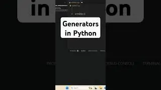 Generators in Python #python #coding #tutorial #pythoninhindi #pythontutorialforbeginners