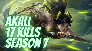 LOL WILD RIFT : AKALI IS BACK WITH 17 KILLS - SEASON 7