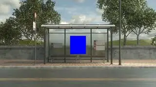 Bus Stop Blue screen and green screen vfx effect video