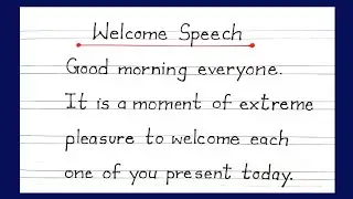 welcome speech in english, welcome speech for republic day, welcome address, speech writing 