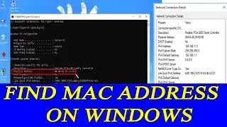 How to   Find The MAC Address in Windows 11/10/7 |