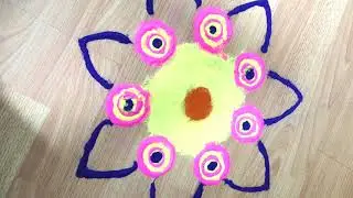 Easy Rangoli for Diwali