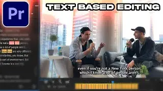 New Text Based Editing features in Adobe #premierepro : AUTO TRANSCRIBE & CAPTIONS!
