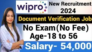 Wipro Recruitment 2024|WIPRO Work From Home Jobs 2024 Nov|Wipro Vacancy 2024|Govt Jobs Nov 2024