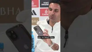 Arteta STRUGGLES to contain his excitement on Deadline Day 😂📲