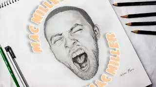 3 DIFFERENT WAYS OF SKETCHING FACES | Pencil Drawing of Mac Miller