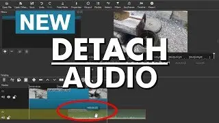 Detach Audio from Video - Split Clip Tutorial for Shotcut