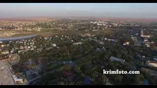 Черноморское центральная набережная 2015 Крым с высоты птичьего полета