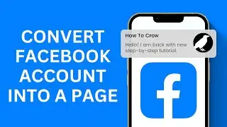 How to Convert Facebook Account to Page || Updated