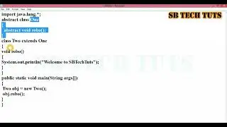 Abstract Class and Abstract Method in Java | Abstract Class Program | Java Programming | Telugu