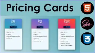 Responsive Pricing Cards Using Only HTML SASS & CSS