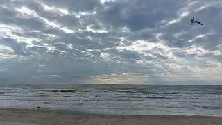 Так романтично! Море, лучи в облаках, шум волн, чайки и пена!