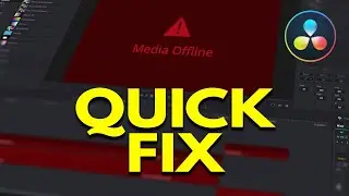 QUICK FIX for Media Offline in Davinci Resolve 17