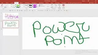 How to Draw or Write with pen tool in PowerPoint document 2017