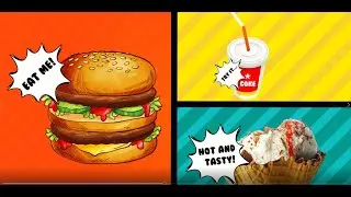 Fast Food Motion Graphics | BURGER ANIMATION | After Effects | AR Creative