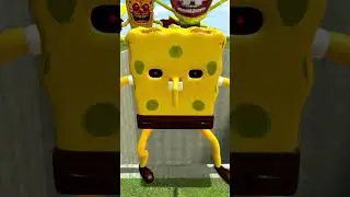 ALL SIZE SPONGE BOB TAPES FAMILY FROM SMALL TO BIG SPARTAN KICKING BIG HOLE in Garry's Mod !