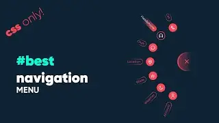 Magic Navigation Menu HTML CSS Only - Animated Half Circular Indicator
