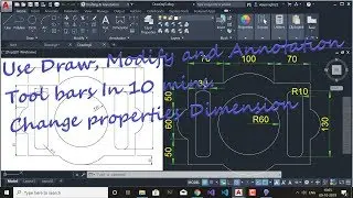 Autocad tutorial for beginners || Learn basic about Draw and Modify Tool bar || 2020 || 2019