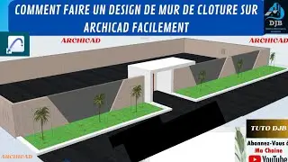 how to make a fence wall design in archicad