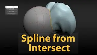 How to create spline from the intersection between 2 geometry objects in 3dsMax?