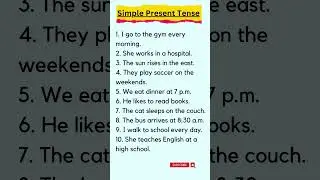 Simple Present Tense 
