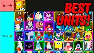 BEST UNITS IN SpongeBob Tower Defense!