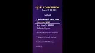 (1.2) Pi Node Updates - Pi COiNVENTION 2020